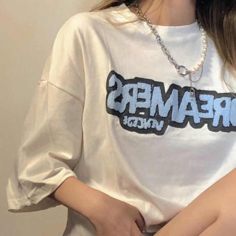 Áo Thun Tay Lỡ Nữ 100% cotton Unisex Form rộng Ulzzang