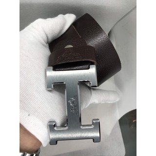 Thắt lưng,Dây Nịt nam da bò nguyên miếng, mặt khóa chữ H kim loại đúc, dáng cổ điển- TIGER98_SHOP