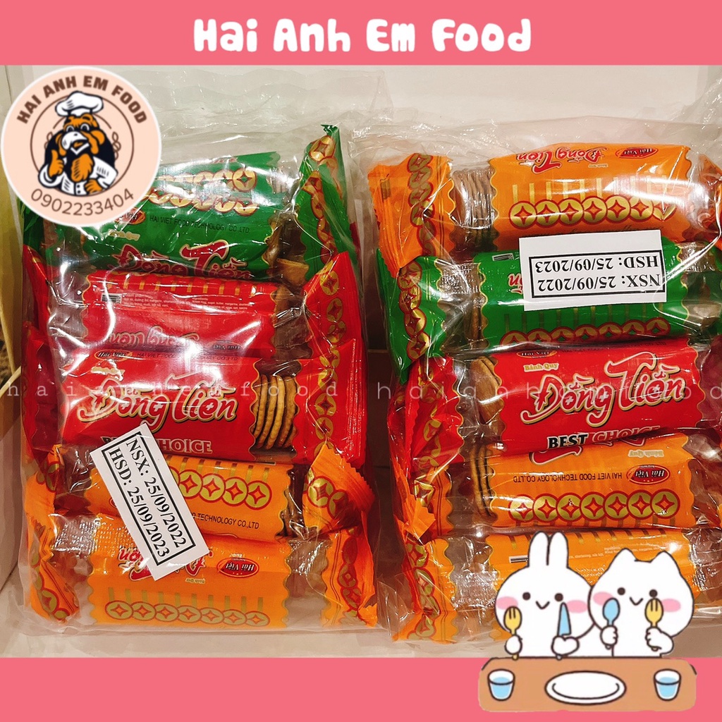 Bịch 10 Gói Bánh Quy Đồng Tiền Hương Vị Tuổi Thơ