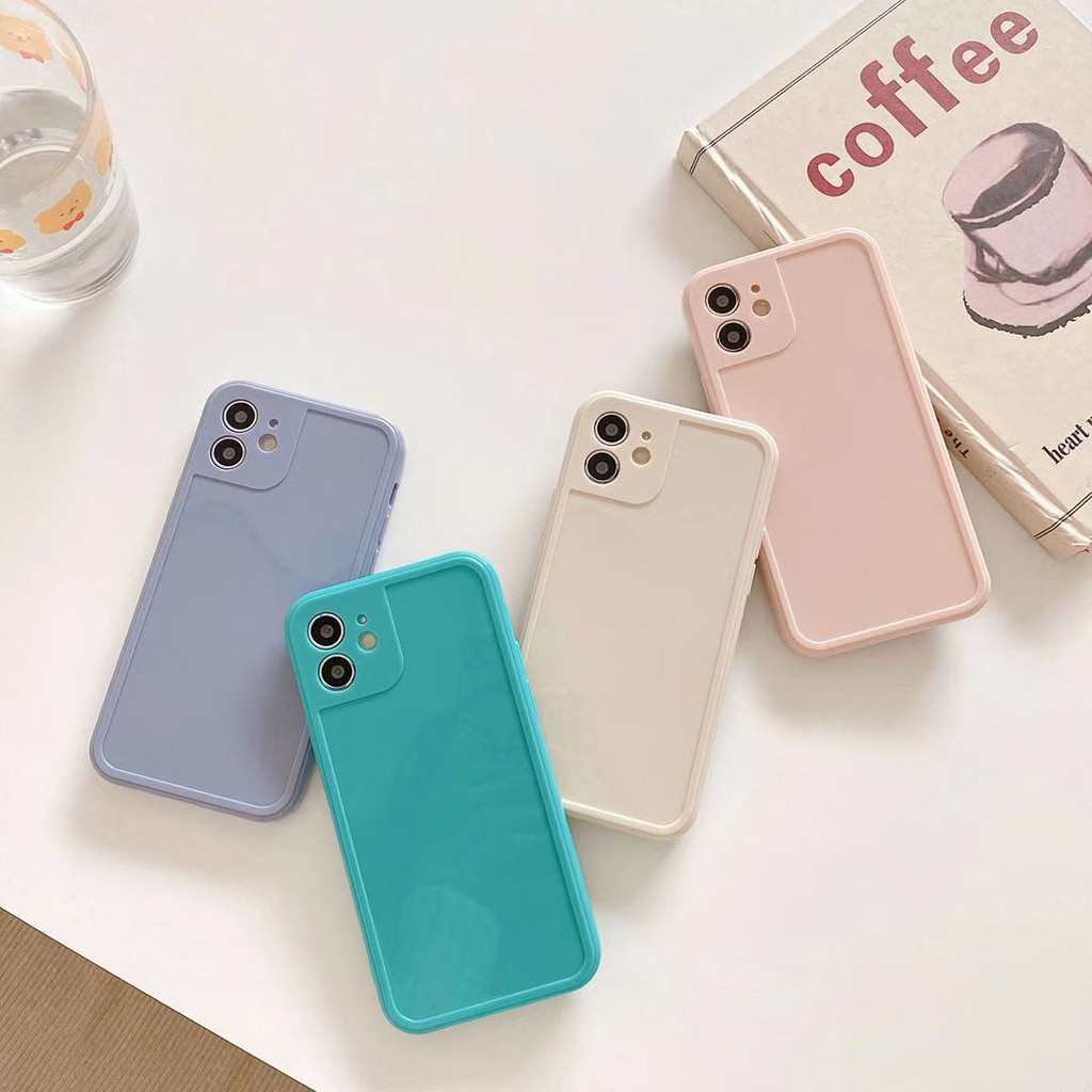 Ốp lưng iphone TPU dẻo bóng cạnh vuông IP12 BVC 6/6plus/6s/6splus/7/7plus/8/8plus/x/xr/xs/11/12/pro/max/plus/promax
