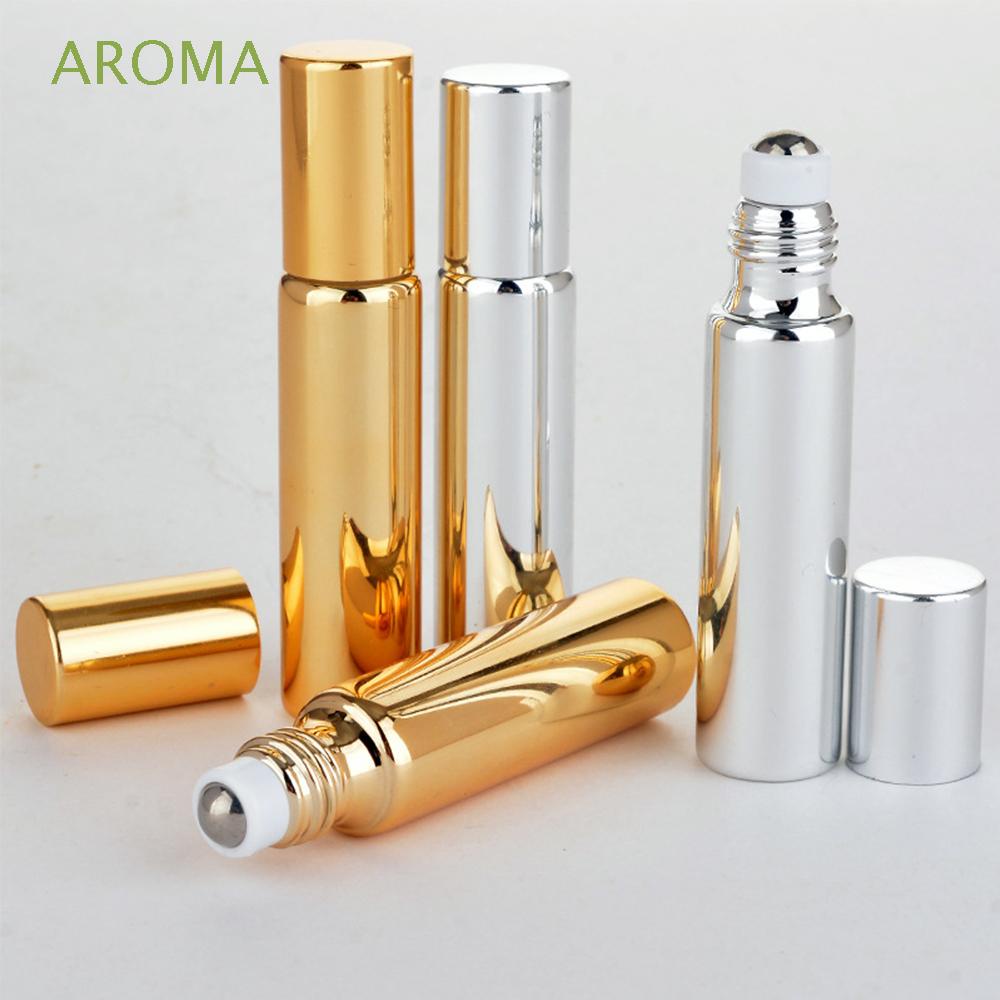 Chai Đựng Tinh Dầu 10Ml Có Đầu Lăn Bằng Thép Không Gỉ Tiện Dụng