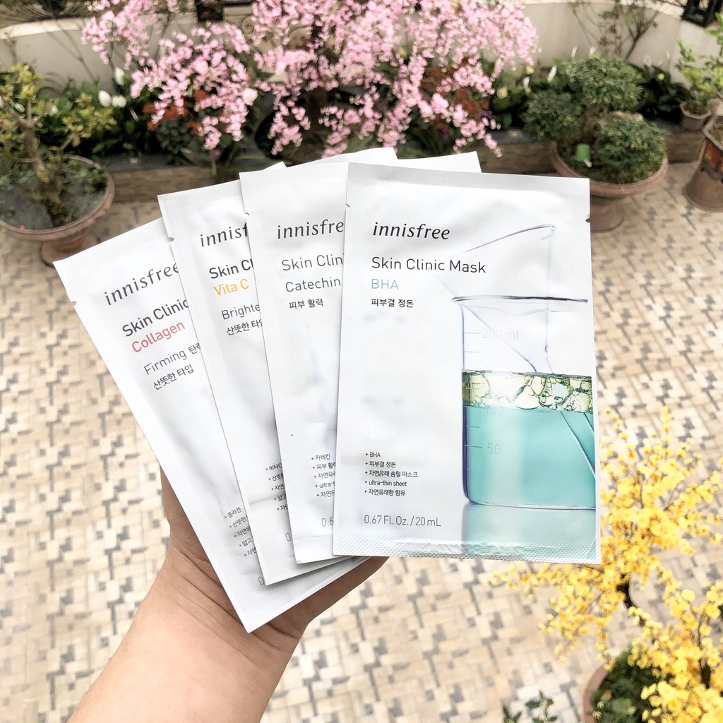 {THANH LÝ} Mặt Nạ Giấy Innisfree Skin Clinic Mask 20ml