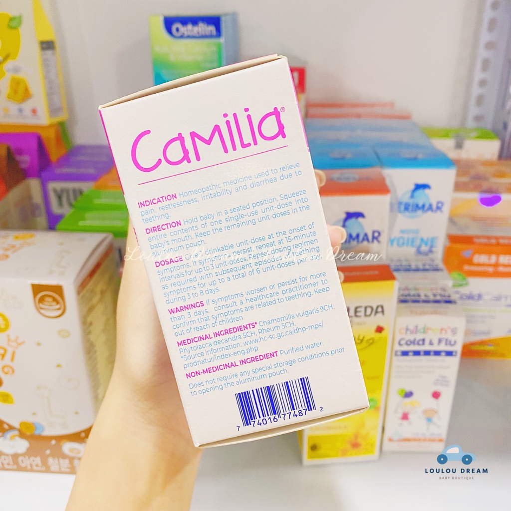 Muối uống mọc răng Camilia hỗ trợ giảm khó chịu khi mọc răng cho bé từ 1-30 tháng tuổi
