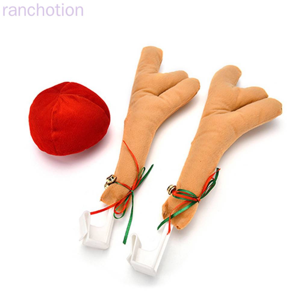 Phụ Kiện Sừng Tuần Lộc Trang Trí Giáng Sinh Cho Xe Hơi