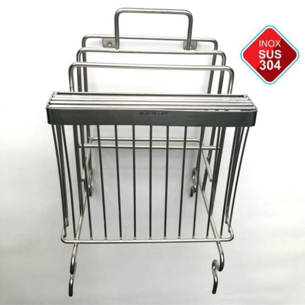 Kệ dắt dao thớt phòng bếp inox đặc 304 cao cấp