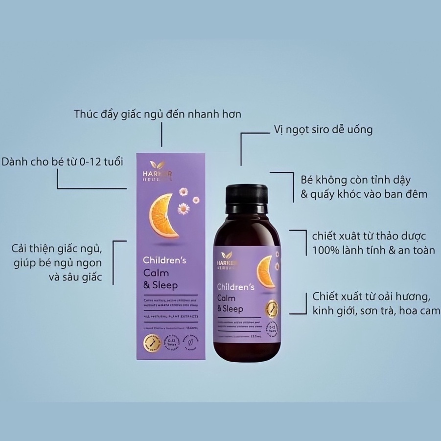 Siro Harker Herbals New Zealand 150ml Cho Bé Từ 0 – 12 Tuổi Giúp Tăng Sức Đề Kháng, Ăn Ngon, Ngủ Ngon