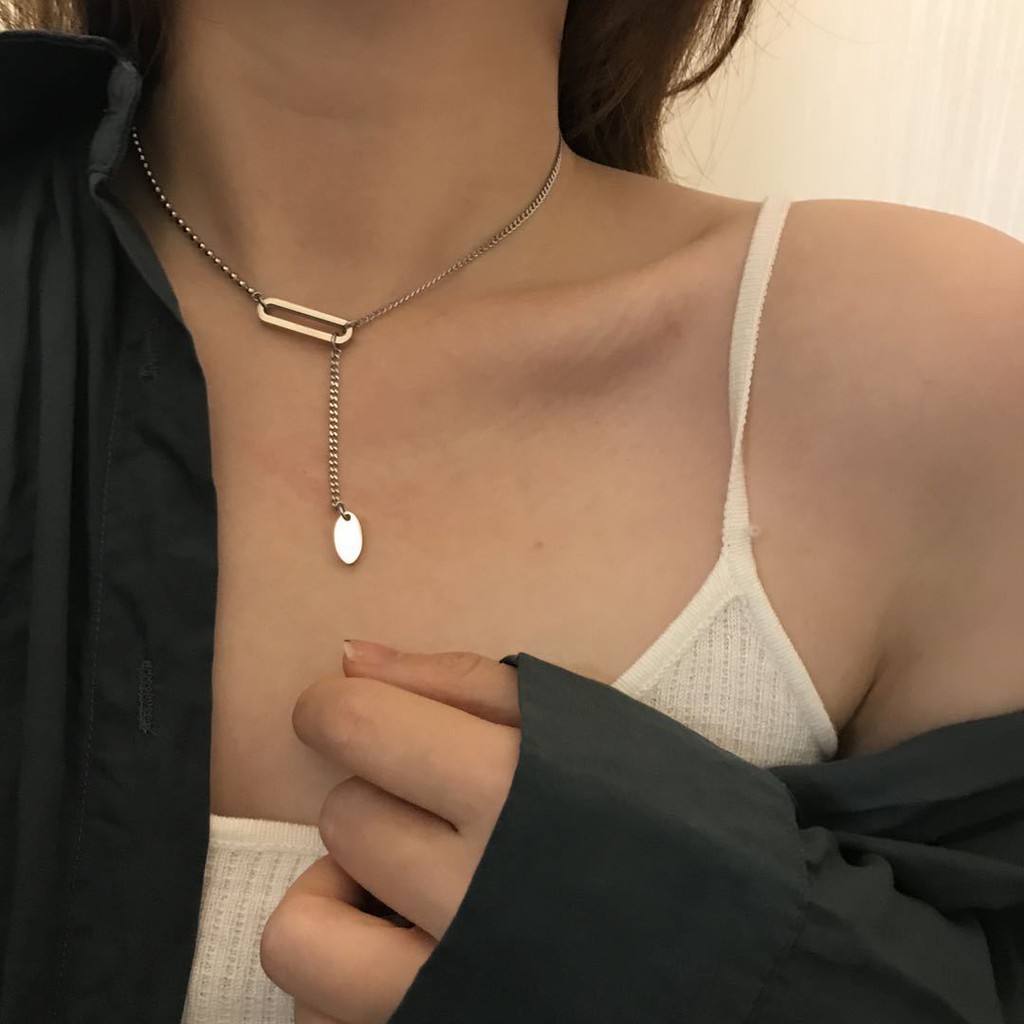 Vòng cổ thanh tròn mới độc đáo đơn giản