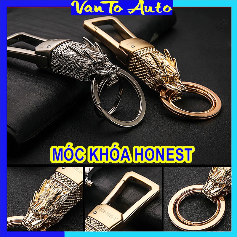 ⚡Ảnh Thật⚡ Móc Khóa Honest Đầu Rồng Chính Hãng - Siêu Chất, Siêu Đẳng Cấp