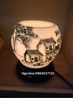 Đèn tinh dầu size to kèm tinh dầu