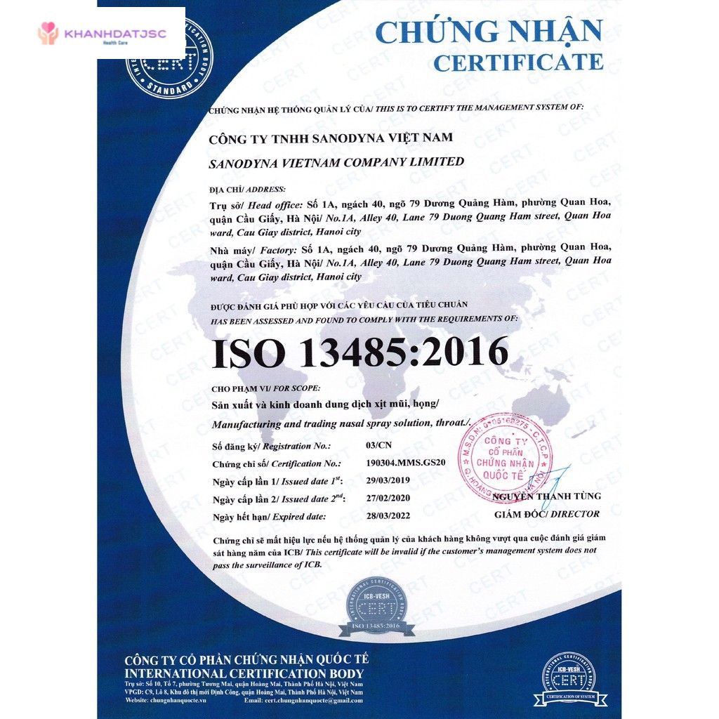 Dung dịch sát khuẩn thương hiệu SANODYNA 5 lít