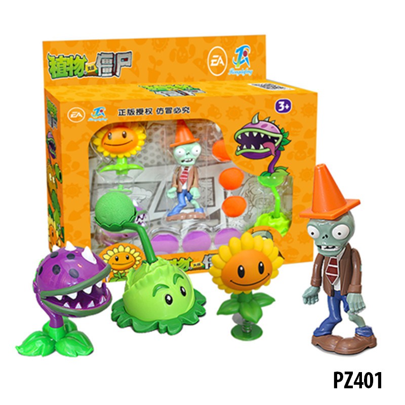 Đồ chơi hoa quả nổi giận Plantz vs Zombie - Bộ đồ chơi hoa quả ăn thịt người Plant and Zombie 2