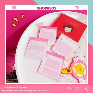 Giấy ghi chú hình Instagram Pison, giấy note 30 tờ 8*8cm – 1 tệp