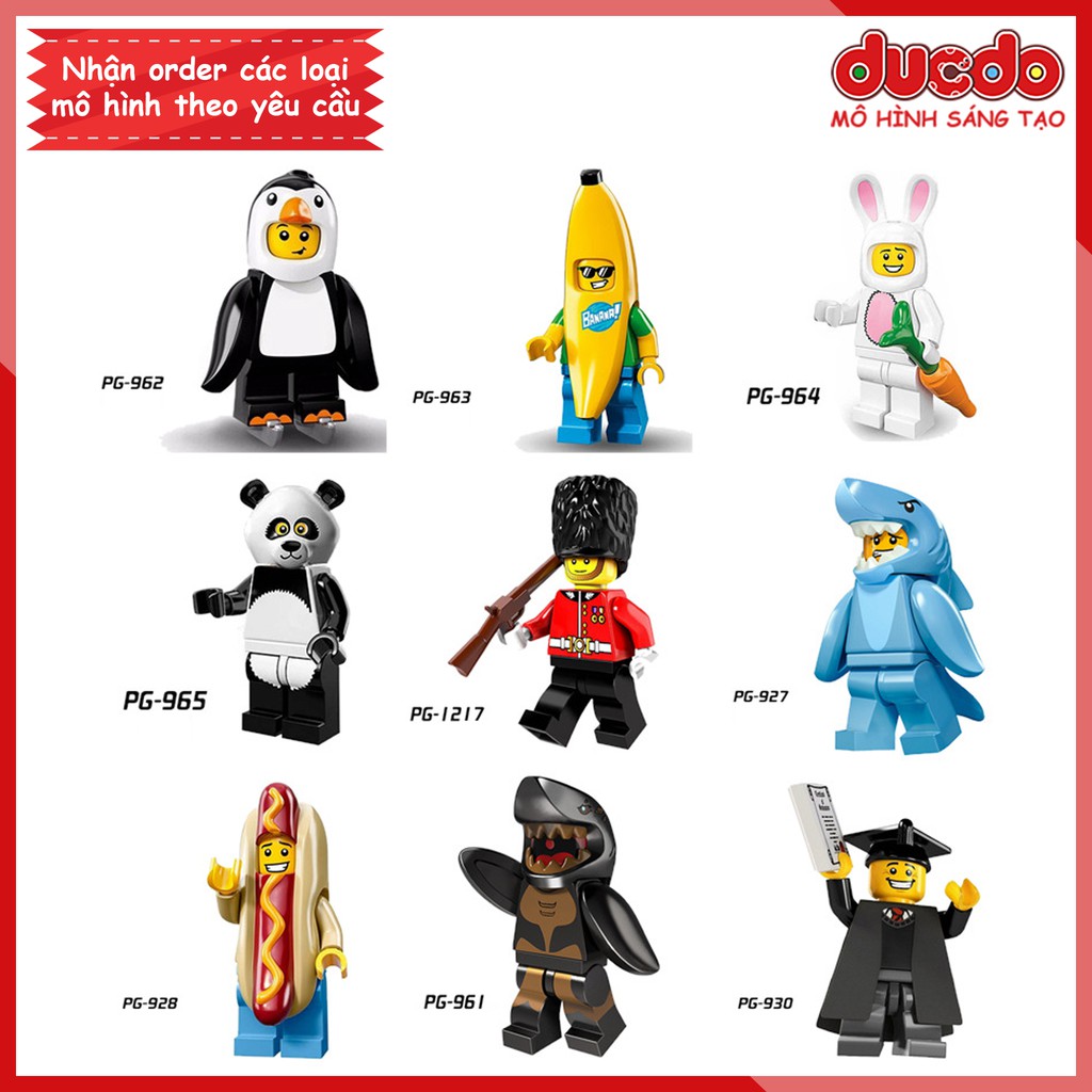 Minifigures các nhân vật hóa trang tuyệt đẹp - Đồ chơi Lắp ghép Xếp hình Mini Mô hình POGO PG