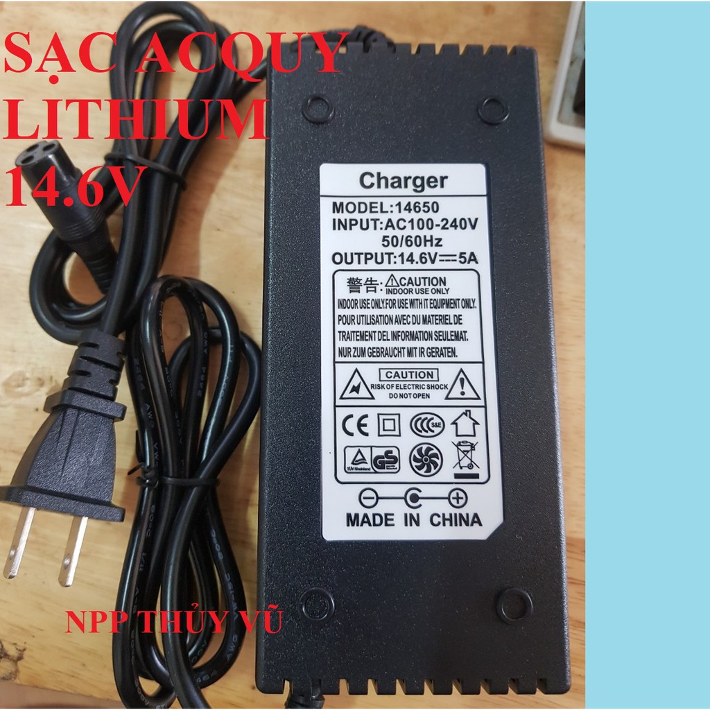 Bộ sạc pin Lithium 14.6V 5A , 10A - Sạc ổn áp