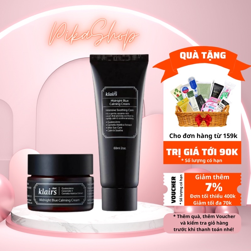 Kem Dưỡng Ẩm Làm Dịu Và Phục Hồi Da Klairs Midnight Blue Calming Cream