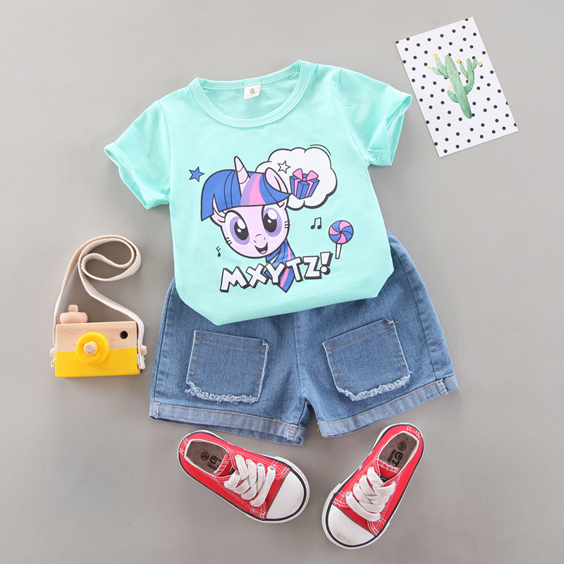 Nữ trang áo vest thời trang 0-4 tuổi nữ sinh hoạt hình con trai dễ thương vải bông áo thun cô áo thun cô áo thun | BigBuy360 - bigbuy360.vn