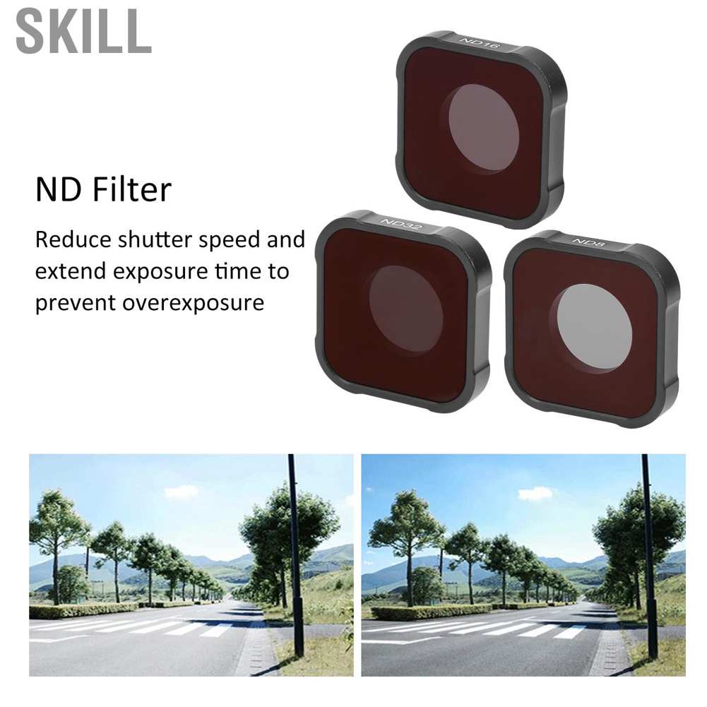 Set 5 kính lọc UV/CPL/ND8/ND16/ND32 cho máy ảnh GoPro Hero9 | BigBuy360 - bigbuy360.vn
