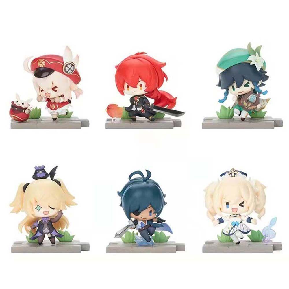 Lloyd Genshin Va Chạm Đồ Chơi Mô Hình Búp Bê keqing Klee Sưu Tầm Diluc Trang Trí Bàn Làm Việc