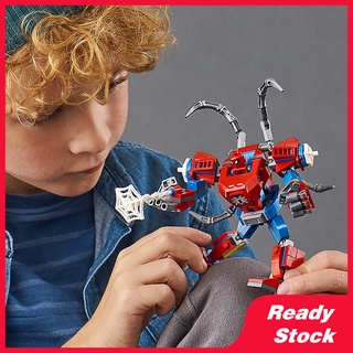 LEGO Marvel Spider-Man Spider-Man Mech 76146 Đồ chơi xây dựng siêu anh hùng cho trẻ em Playset with Mech và Minifigure (152 miếng)