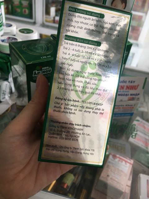 ✅Siro Ăn ngủ ngon Yến sào cho bé từ 6 tháng