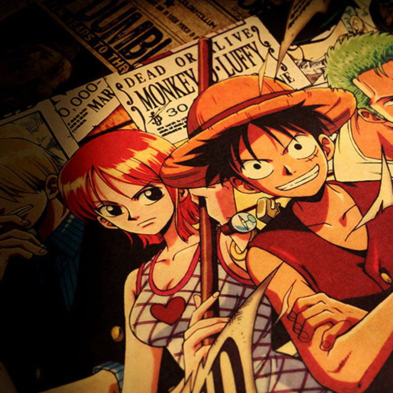 Tranh Treo Poster Hoạt Hình Anime Nhật Bản One Piece