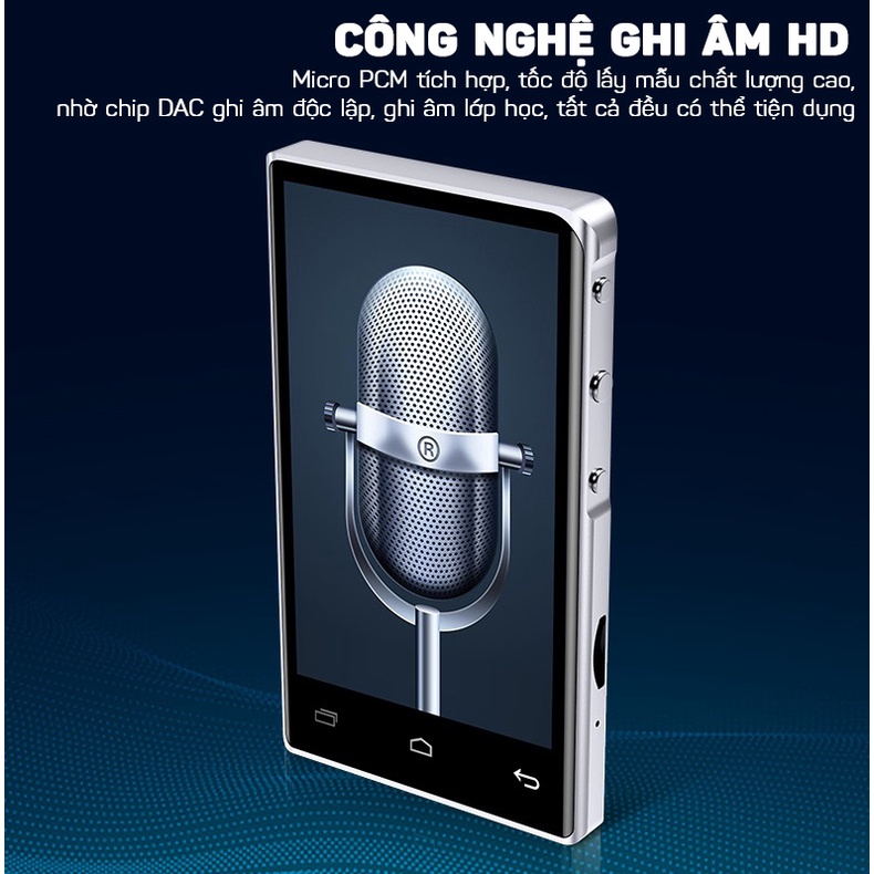 Máy Nghe Nhạc Android MP3/MP4 Màn Hình Cảm Ứng IPS 4.0 Inch Xem Phim, Bluetooth GOCOOL M6 Bộ Nhớ 8GB GEAR79