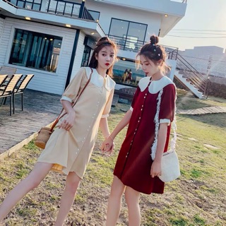 [ORDER]Đầm cổ sen[ảnh thật ở cuối]