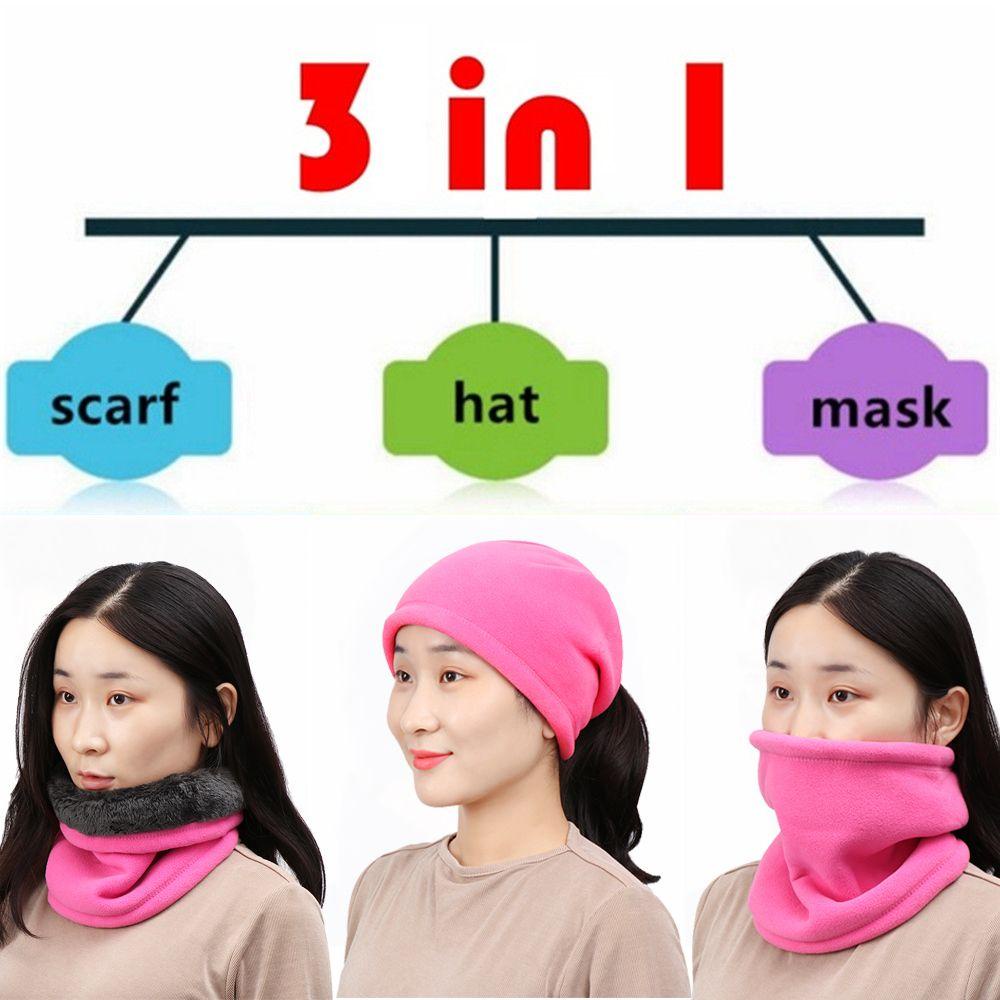 Khăn Choàng Cổ Đan Len Dày Giữ Ấm Đa Năng