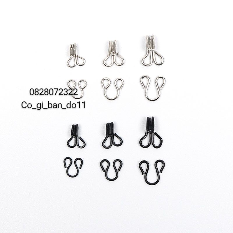 Set 25 Bộ Móc Áo Dài, Móc Đầm, Móc Áo Ngực 3 Size Trắng Đen.