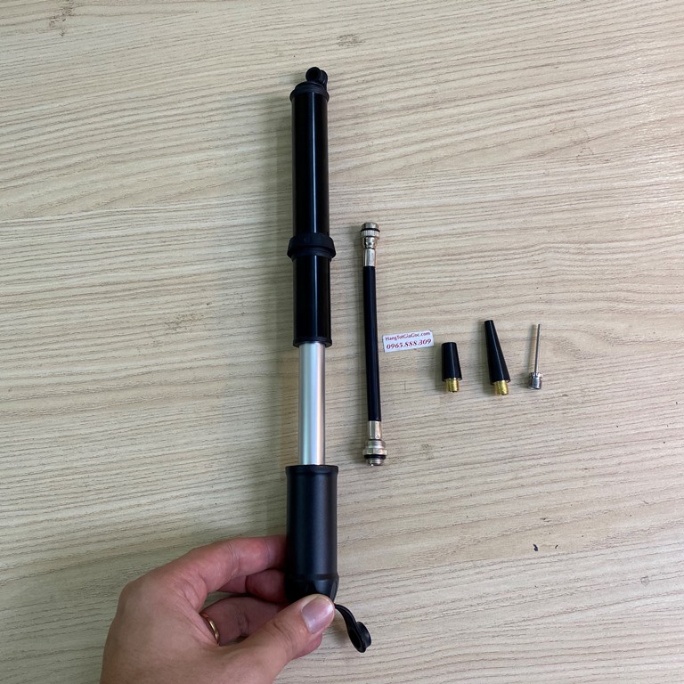 Bơm xe đạp mini cầm tay cao cấp nhỏ gọn, đa năng, tiện dụng