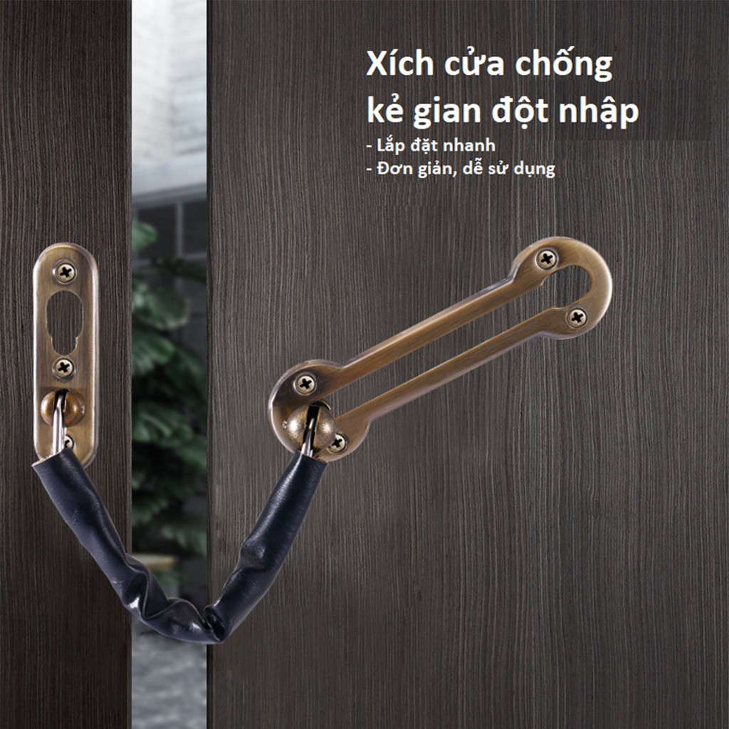 Dây Xích Chốt An Toàn Cửa Nhà, Cửa Phòng, Tiện Dụng Đề Phòng Đột Nhập Và Đẩy Cửa Vào Khi Mở Cửa. Kingler 3113