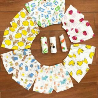 Combo 10 quần cotton giấy cho bé