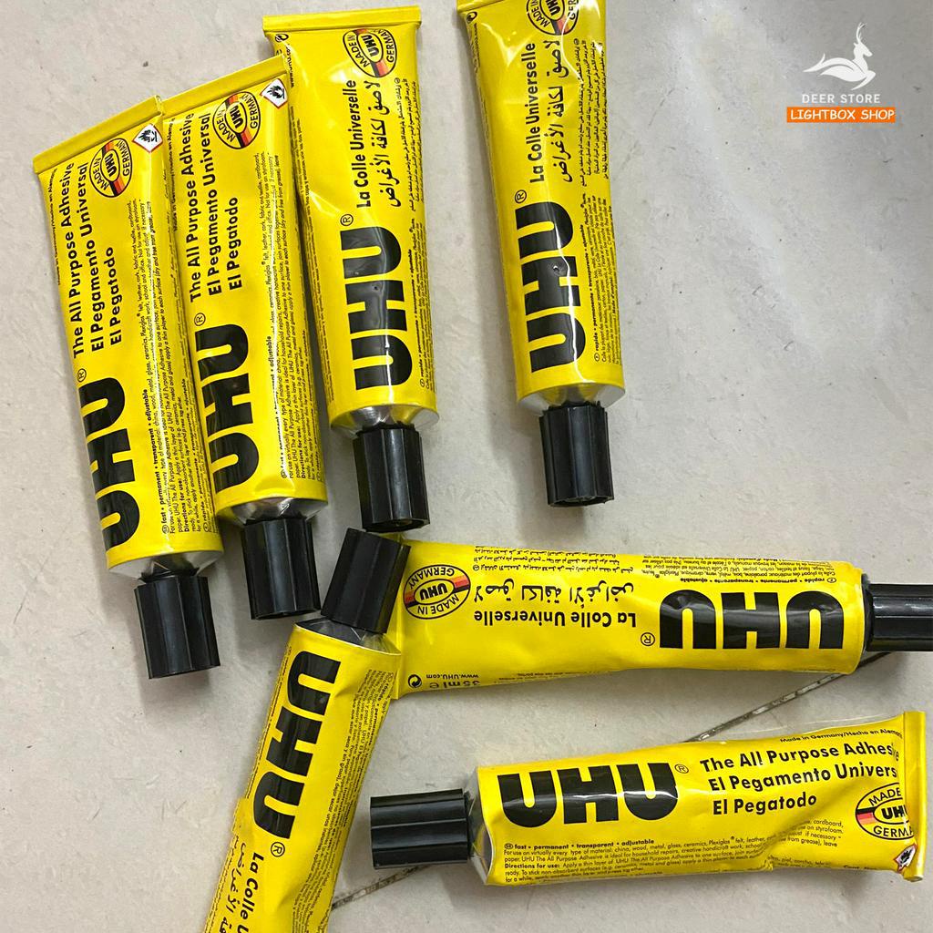 Keo UHU 35Ml - Hàng Bị Móp Vỏ Keo Không Hộp Nhưng đảm bảo về Chất Lượng và Trọng lượng đủ.