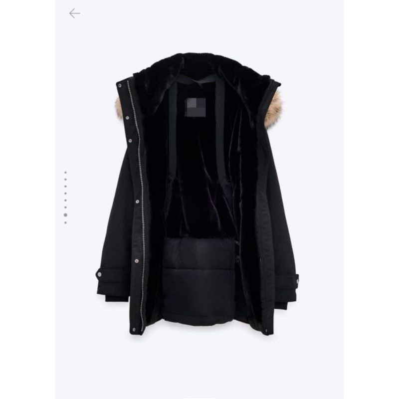 Áo parka zr dư xịn mẫu 2020 lót lông đen siêu đẹp