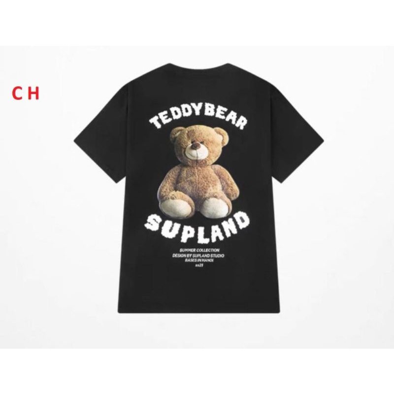 Áo thun tay lỡ Gấu teddy❤áo phông nam nữ unisex form rộng freesiz❤ Kiểu áo Basic mặc nhóm ; đôi Trend 2022