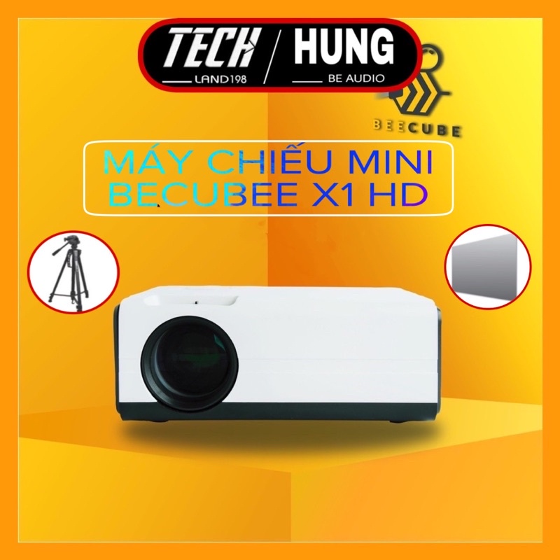 [ Siêu phẩm ]  Máy Chiếu Phim Gia Đình BeeCube X1 - HD 720P - Chính Hãng