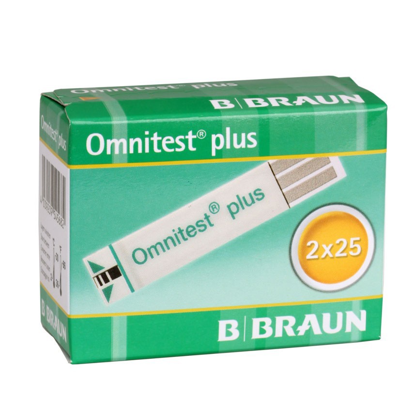 Que thử đường huyết Omnitest Plus (hộp 50 que)