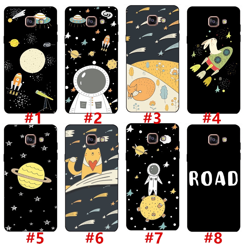 【Ready Stock】Samsung Galaxy C9 Pro /C7/C5/J7 J5 J2 2015 Silicone Soft TPU Case Cartoon Space Astronaut Back Cover Shockproof Casing