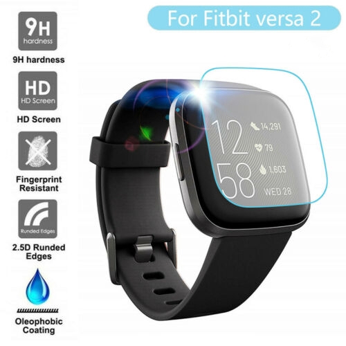 Kính Cường Lực Toàn Màn Hình Cho Fitbit Versa Lite/Versa 2/Charge 2 3