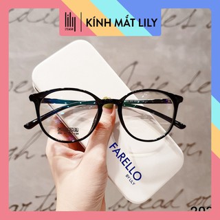 Gọng kính mắt tròn nhựa dẻo hàn l203 - gọng kính cận tròn dẻo lilyeyewear