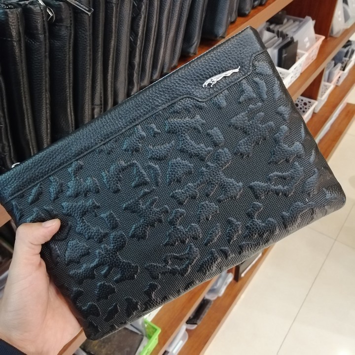 Clutch Nam/ Ví Cầm Tay Nam Full Da Bò Thật 100% Sản Phẩm Cao Cấp New Trend 2020 (BH 12 Tháng)