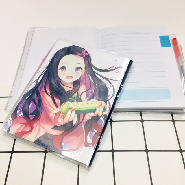 Sổ tay anime kimetsu no Yaiba kamad nezuko dày 10x15cm