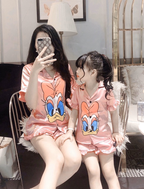 BỘ LỤA MẸ VÀ BÉ Dolnal xinh yêu, mát mẻ ngày hè - BLMC