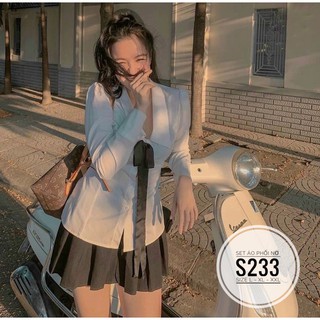 Bigsize Set áo phối nơ S233