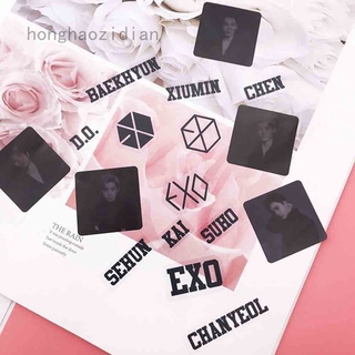 Miếng Dán Trang Trí Tủ Lạnh Trong Suốt In Chữ Exo Độc Đáo