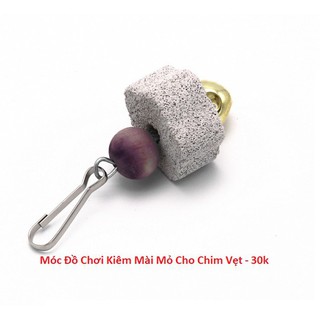 Móc treo đồ chơi kiêm mài mỏ cho vẹt