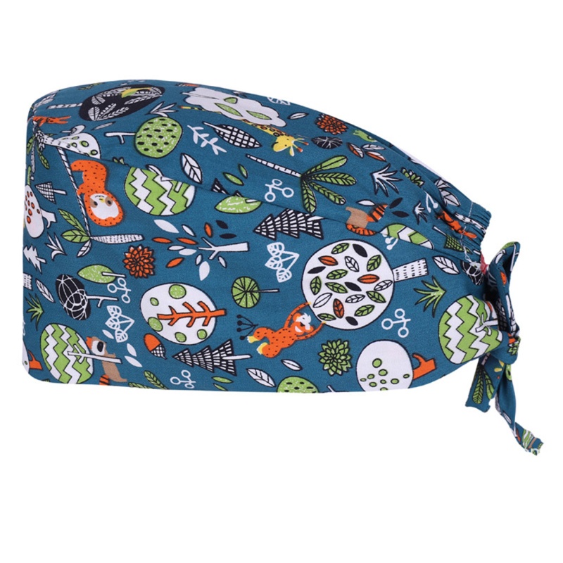 Mũ Bác Sĩ Y Tá Bằng Cotton Hình Quả Bầu Hoạt Hình Dễ Thương Có Dây Buộc Điều Chỉnh Được