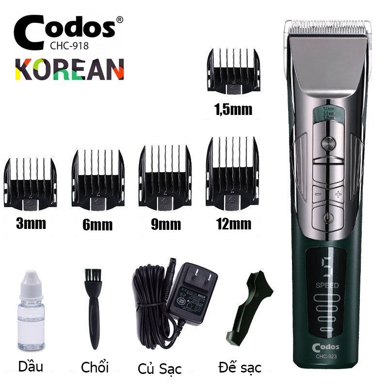 Tông đơ cắt tóc Codos CHC923 cao cấp | Máy cắt tóc hớt tóc chuyên nghiệp