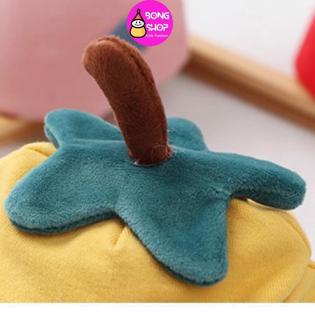 Mũ Len cao cấp hình quả táo cho bé sơ sinh 0t - 12 tháng