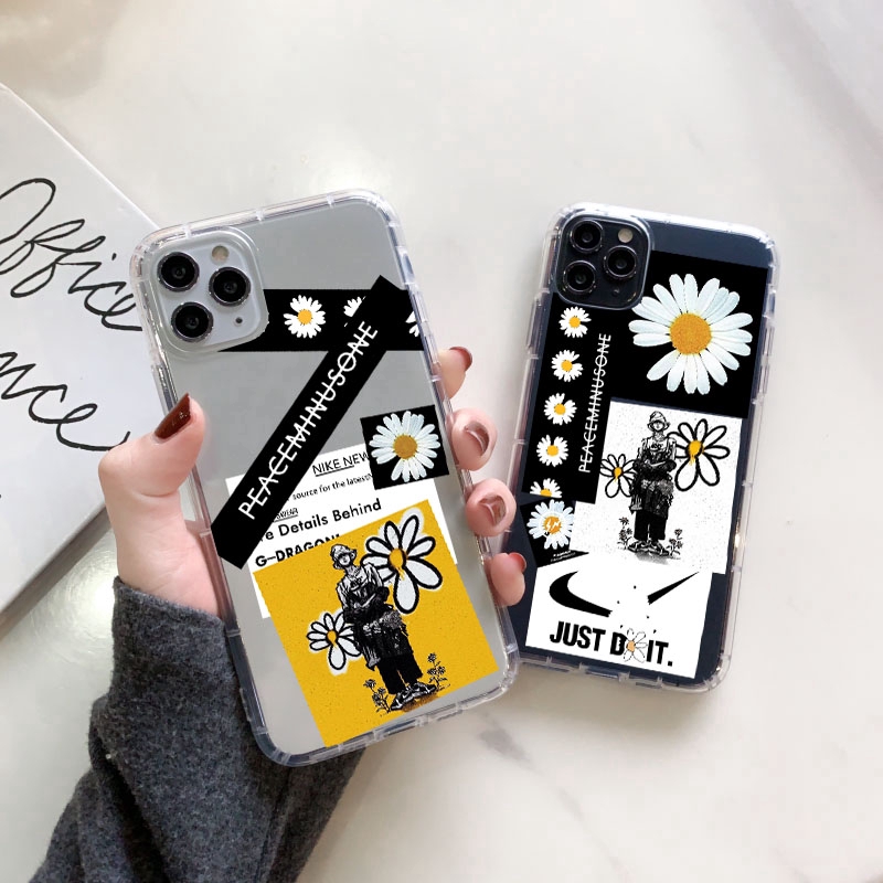 Ốp điện thoại mềm trong suốt hình hoa cúc cho iPhone 6 6S 6Plus 6SPlus 7 7Plus 8 8Plus X XS XR XSmax 11 11Pro 11ProMax  12/12Pro 12Promax 12Mini | BigBuy360 - bigbuy360.vn